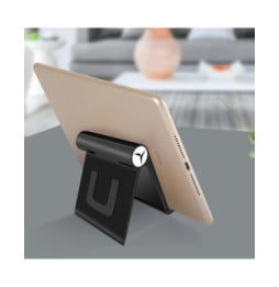 Avizar Support Bureau Tablette / Téléphone Réglable Multi-positions Design Pliable Noir