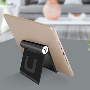 Avizar Support Bureau Tablette / Téléphone Réglable Multi-positions Design Pliable Noir — image 3
