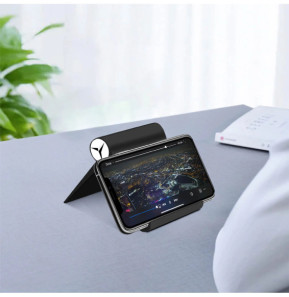 Avizar Support Bureau Tablette / Téléphone Réglable Multi-positions Design Pliable Noir