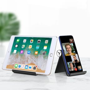 Avizar Support Bureau Tablette / Téléphone Réglable Multi-positions Design Pliable Noir — image 5