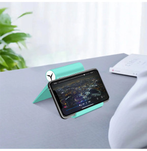 Avizar Support Bureau Tablette / Téléphone Réglable Multi-positions Pliable Turquoise