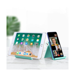 Avizar Support Bureau Tablette / Téléphone Réglable Multi-positions Pliable Turquoise
