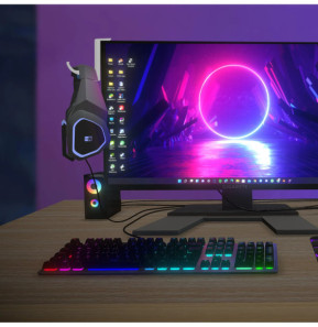 Avizar Support de Casque pour Écran d'Ordinateur et Bureau Adhésif Solide 3M Blanc