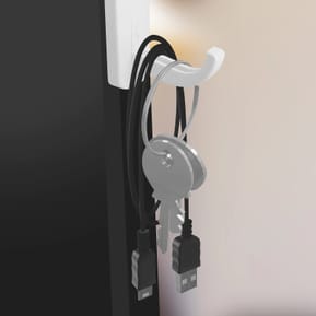 Avizar Support de Casque pour Écran d'Ordinateur et Bureau Adhésif Solide 3M Blanc — image 5