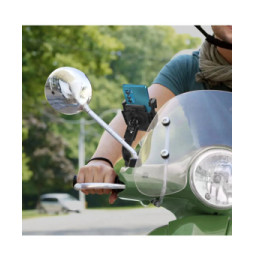 Avizar Support Moto/Scooter Smartphone Fixation rétroviseur Maintien Stable