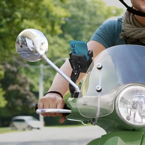 Avizar Support Moto/Scooter Smartphone Fixation rétroviseur Maintien Stable — image 3