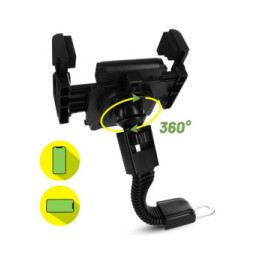 Avizar Support Moto/Scooter Smartphone Fixation rétroviseur Maintien Stable