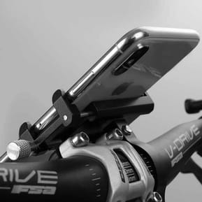 Avizar Support Vélo Smartphone 55 à 100mm de largeur Fixation Guidon Acier G-81 Noir — image 3