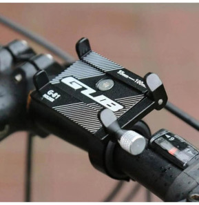 Avizar Support Vélo Smartphone 55 à 100mm de largeur Fixation Guidon Acier G-81 Noir