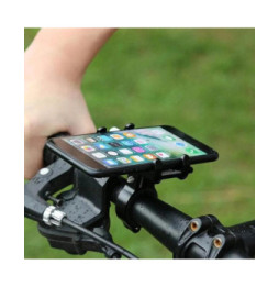 Avizar Support Vélo Smartphone 55 à 100mm de largeur Fixation Guidon Acier G-81 Noir