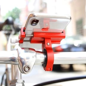 Avizar Support Vélo Smartphone 55 à 100mm de largeur Fixation Guidon Acier G-81 Rouge — image 3