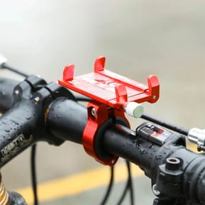 Avizar Support Vélo Smartphone 55 à 100mm de largeur Fixation Guidon Acier G-81 Rouge — image 4