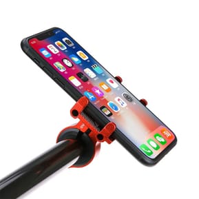Avizar Support Vélo Smartphone 55 à 100mm de largeur Fixation Guidon Acier G-81 Rouge — image 5