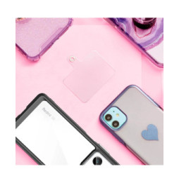Avizar Tour de Cou Tressé pour Smartphone 65cm Accroche Universelle Rose