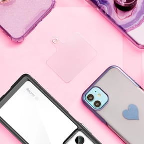Avizar Tour de Cou Tressé pour Smartphone 65cm Accroche Universelle Rose — image 3