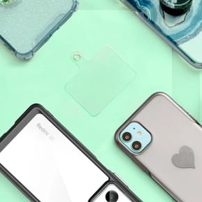 Avizar Tour de Cou Tressé pour Smartphone 65cm Accroche Universelle Vert Pâle — image 3