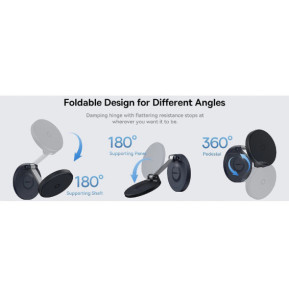 Baseus Support Magnétique pour Smartphone Modèle MagPro Pliable Noir