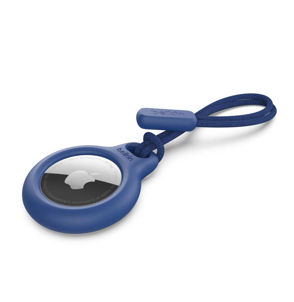 Belkin Support sécurisé pour Airtag avec cordon (Bleu)