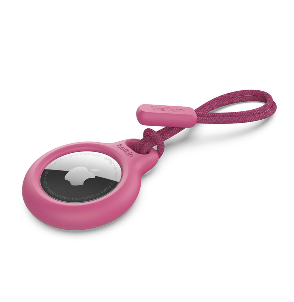 Belkin Support sécurisé pour Airtag avec cordon (Rose)