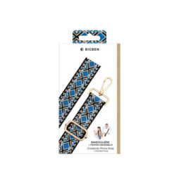 BigBen Bandoulière pour Téléphone Universelle Brésilienne Bleu