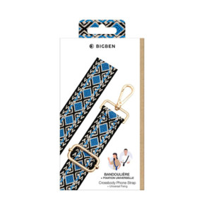 BigBen Bandoulière pour Téléphone Universelle Brésilienne Bleu