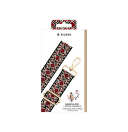 BigBen Bandoulière pour Téléphone Universelle Brésilienne Rouge