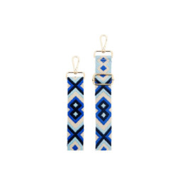 BigBen Bandoulière pour Téléphone Universelle Lanière Motif Brésilienne Bleu
