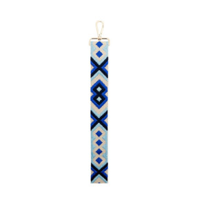 BigBen Bandoulière pour Téléphone Universelle Lanière Motif Brésilienne Bleu