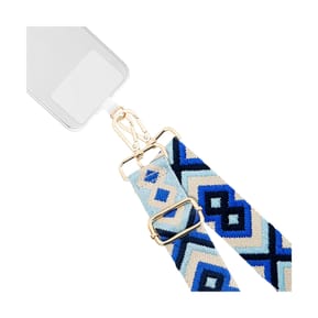 BigBen Bandoulière pour Téléphone Universelle Lanière Motif Brésilienne Bleu — image 4