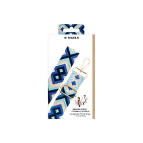 BigBen Bandoulière pour Téléphone Universelle Lanière Motif Brésilienne Bleu — image 5
