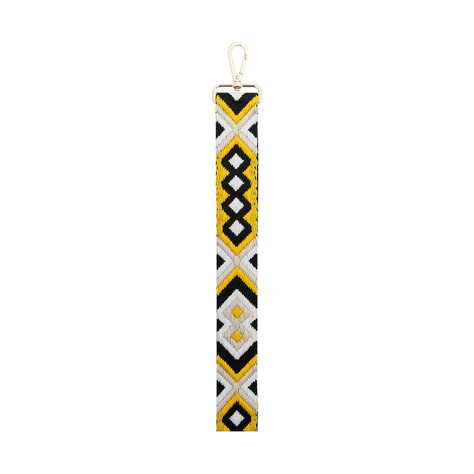 BigBen Bandoulière pour Téléphone Universelle Lanière Motif Brésilienne Noir / Jaune — image 3