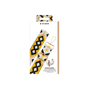 BigBen Bandoulière pour Téléphone Universelle Lanière Motif Brésilienne Noir / Jaune — image 5