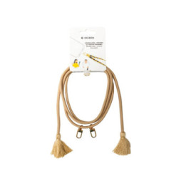 BigBen Connected Bandoulière Smartphone Universelle avec Pompons Beige