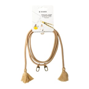 BigBen Connected Bandoulière Smartphone Universelle avec Pompons Beige
