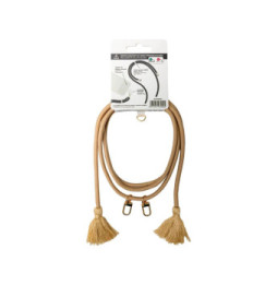 BigBen Connected Bandoulière Smartphone Universelle avec Pompons Beige