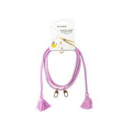 BigBen Connected Bandoulière Smartphone Universelle avec Pompons Rose