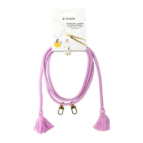 BigBen Connected Bandoulière Smartphone Universelle avec Pompons Rose