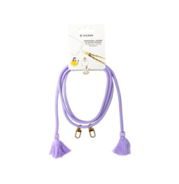 BigBen Connected Bandoulière Smartphone Universelle avec Pompons Violet