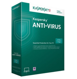 Kaspersky Antivirus 2015 1 an / 3 postes