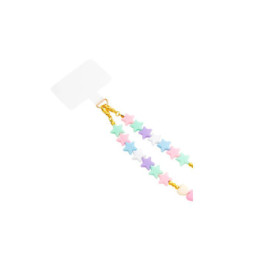 BigBen Connected Bandoulière Smartphone Universelle en Perles Étoiles Multicolore