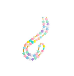 BigBen Connected Bandoulière Smartphone Universelle en Perles Étoiles Multicolore