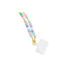 BigBen Connected Bandoulière Smartphone Universelle en Perles Étoiles Multicolore