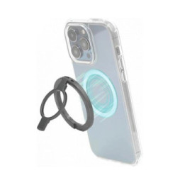 BigBen Connected Support Bague Magnétique Stand Grip Compatible MagSafe Gris
