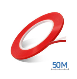 Clappio Adhésif réparation double-face 50m Adhésion forte Largeur 4mm Transparent