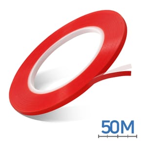 Clappio Adhésif réparation double-face 50m Adhésion forte Largeur 5mm Transparent — image 4