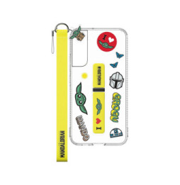 Disney Pack lanière, autocollants et béquille amovible The Mandalorian Jaune