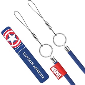 Disney Pack pour Coque Samsung Tour de Cou et Béquille Marvel Bleu — image 2