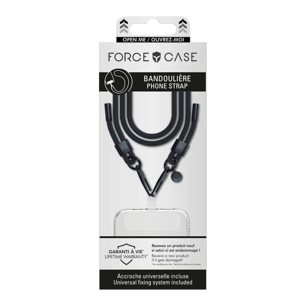 Force Case Bandoulière Smartphone Universelle Noir — image 2