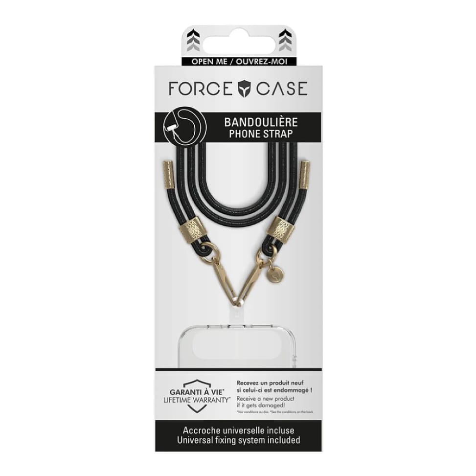 Force Case Bandoulière Smartphone Universelle Noir — image 2