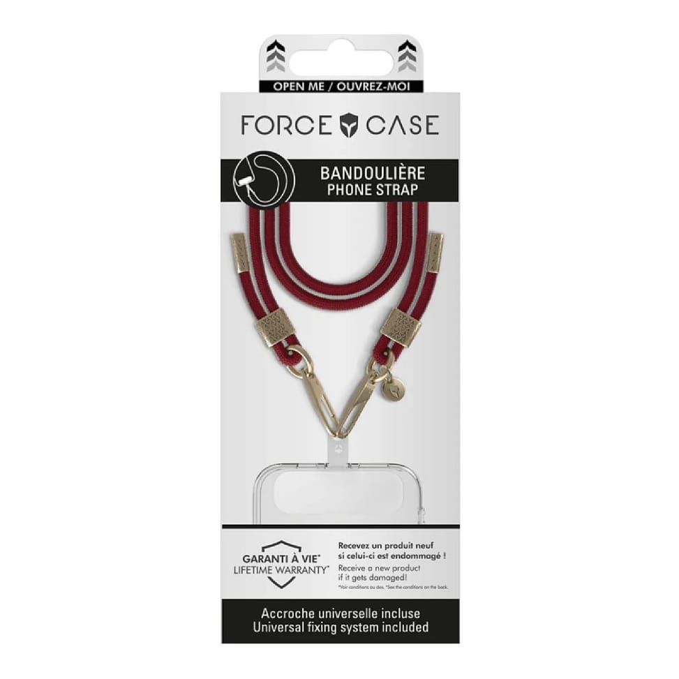 Force Case Bandoulière Smartphone Universelle Rouge — image 2